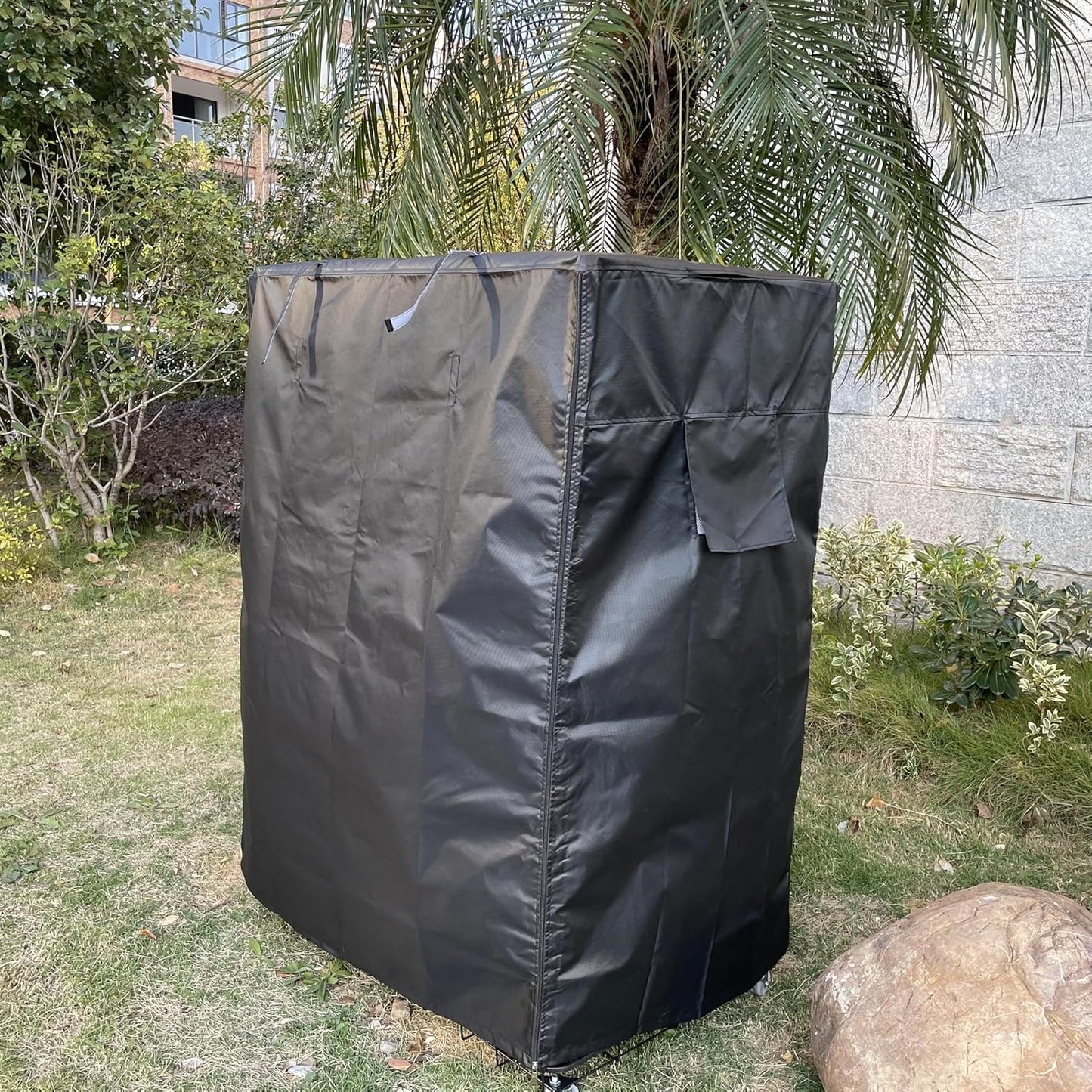 Premium Black Birdcage Cover - Universal Fit, Breathable & Washable for Parrots - 20"W x 20"D x 30"H
