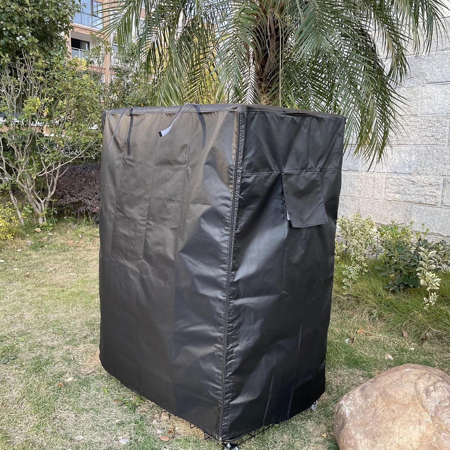 Premium Black Birdcage Cover - Universal Fit, Breathable & Washable for Parrots - 20"W x 20"D x 30"H
