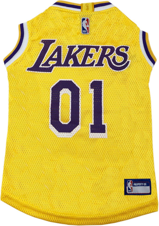 NBA Los Angeles Lakers Dog Jersey - Large Tank Top for Basketball Fans' Pets